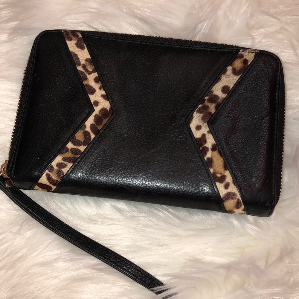 Silpada Leather Clutch Wallet, phone pocket